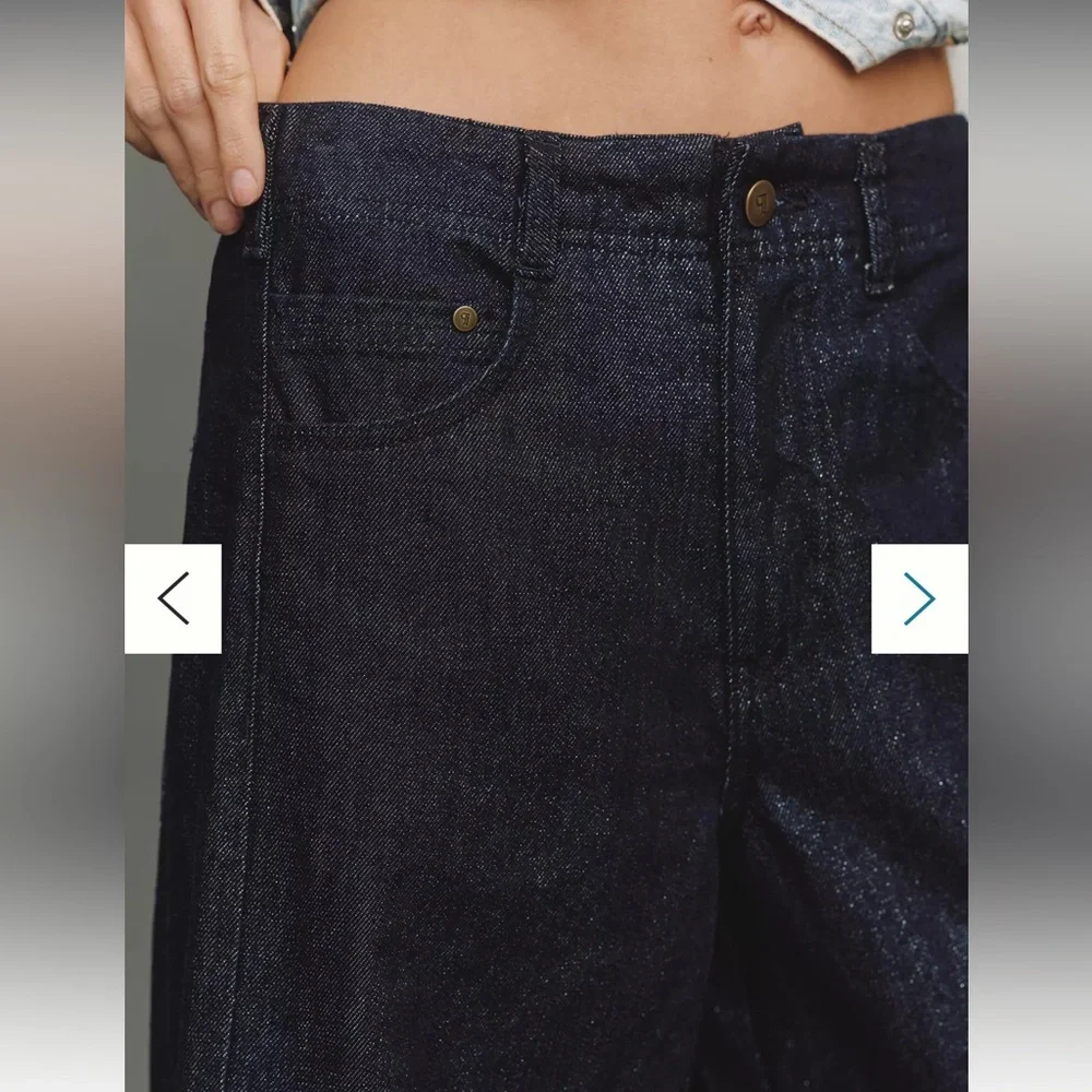 The Adi Sparkle Mid-Rise Flare Pants by Pilcro NWT - Picture 4 of 5